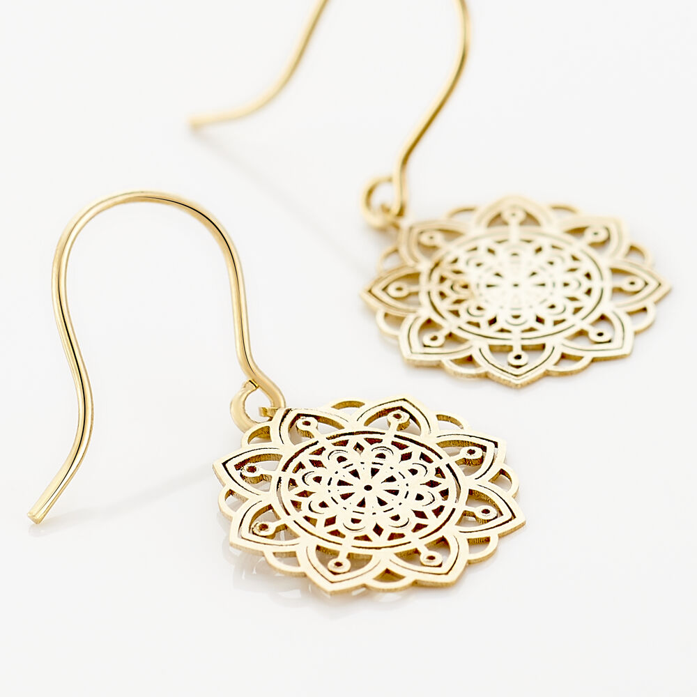 Boucles D'oreilles Pendantes Jovita Or Jaune - Pendantes Femme | Marc Orian