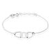 Bracelet Joy Argent Blanc - Bracelets Anneaux Entrelaces Femme | Marc Orian