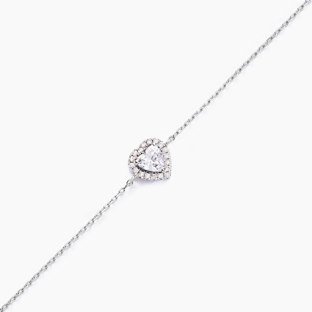 Bracelet Dari Or Blanc Oxyde De Zirconium - Bracelets chaînes Femme | Marc Orian