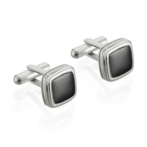 Boutons De Manchette Acier Bicolore Leucetios - Boutons de manchette Homme | Marc Orian