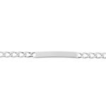 Bracelet Identit&eacute; Argent Blanc Casper - Gourmettes Homme | Marc Orian