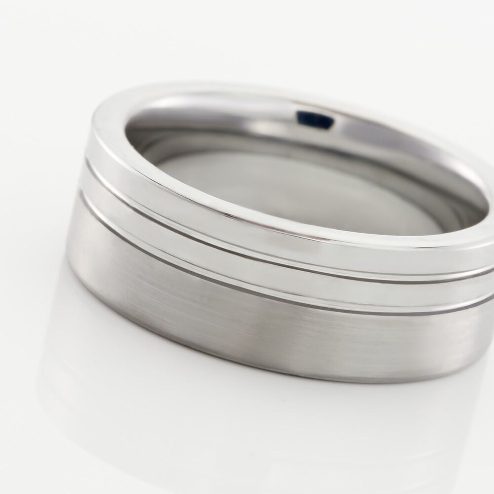 Bague Jourdan Jume Tugstene Blanc - Bagues grosses Homme | Marc Orian