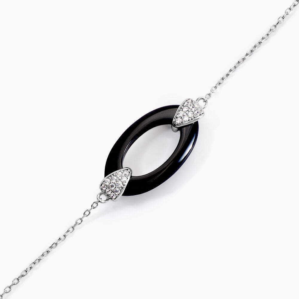 Bracelet Peer Argent Blanc Oxyde De Zirconium - Bracelets chaînes Femme | Marc Orian