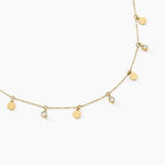 Collier Aurore Acier Dor&eacute; Cristal - Colliers avec pierres Femme | Marc Orian