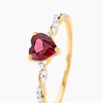 Bague Mathilde Or Jaune Rhodolite Oxyde De Zirconium - Bagues de promesse Femme | Marc Orian