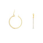 Cr&eacute;oles Sandrine Or Jaune Strass - Cr&eacute;oles Femme | Marc Orian