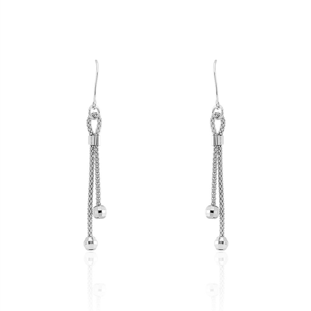 Boucles D'oreilles Pendantes Magel Argent Blanc - Pendantes Femme | Marc Orian