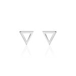 Boucles D'oreilles Puces Katie Argent Blanc - Puces Femme | Marc Orian