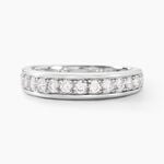 Demi Alliance Heket Argent Blanc Oxyde De Zirconium - Bijoux fantaisie Femme | Marc Orian