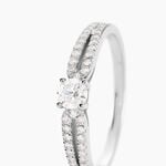Bague Solitaire Katalina Or Blanc Diamant - Solitaires Femme | Marc Orian