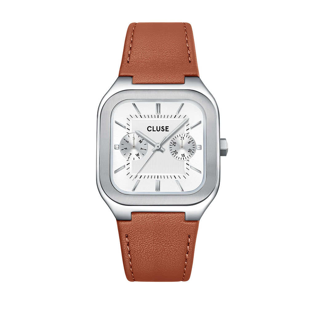 Montre Cluse Quadrus Multifonction Blanc - Montres &eacute;tanches Homme | Marc Orian