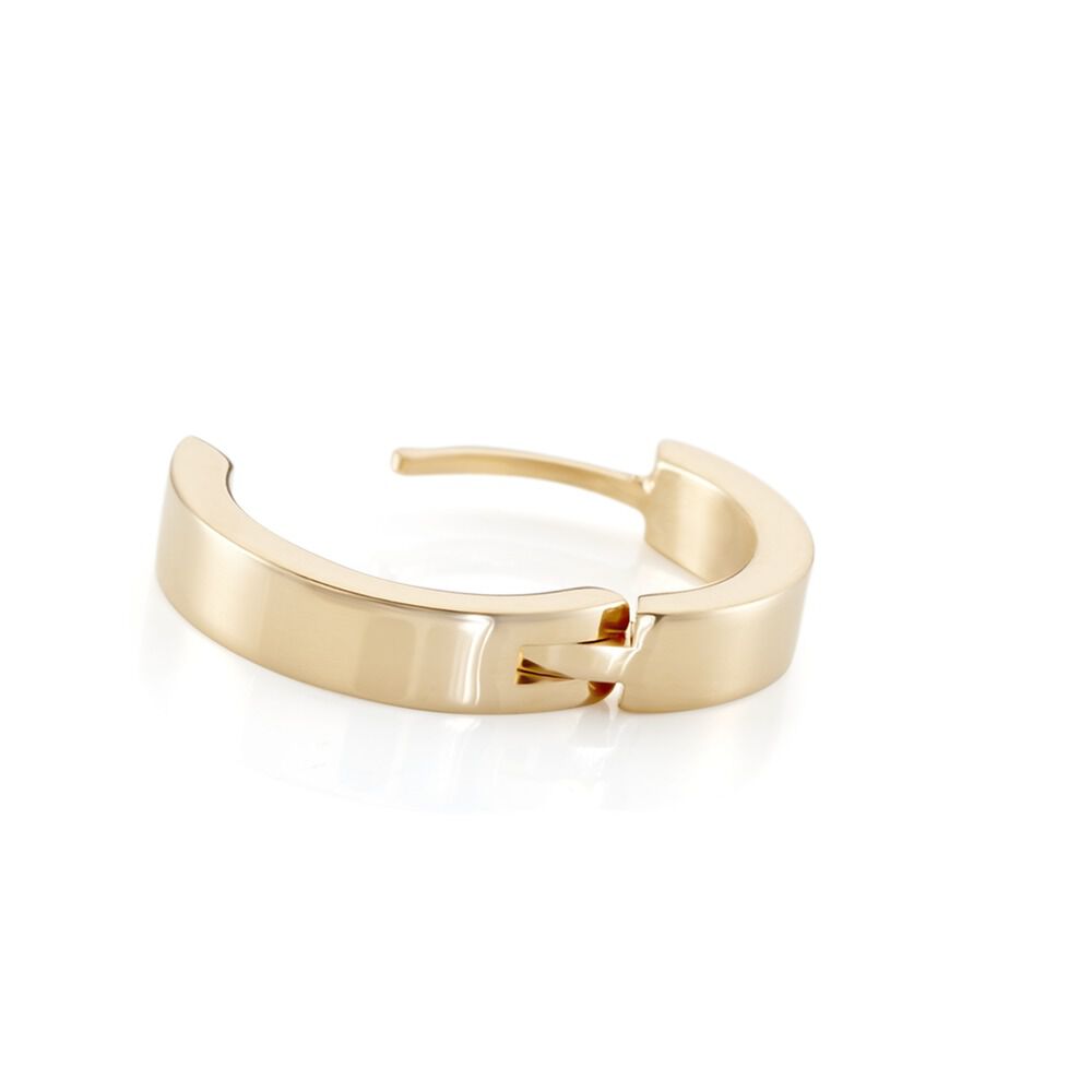 Créole Unitaire Markus Plaqué Or Jaune - Piercings d'oreilles Homme | Marc Orian