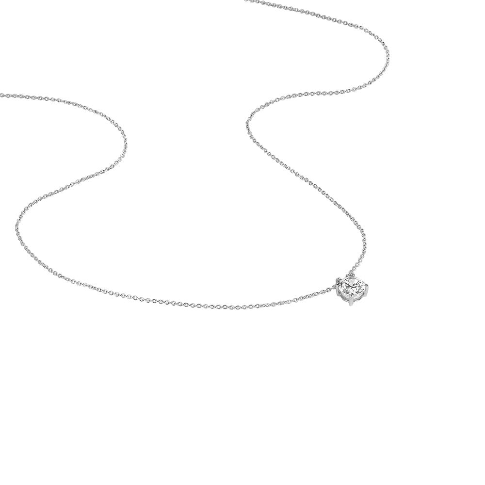 Collier Lylwenn Argent Blanc Oxyde De Zirconium - Colliers solitaires Femme | Marc Orian