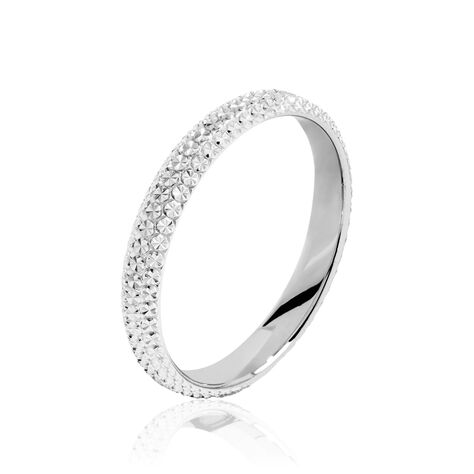 Alliance Multi Facettes Diamantee Or Blanc - Alliances duo Femme | Marc Orian