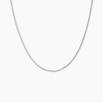 Cha&icirc;ne Imad Maille Gourmette Or Blanc - Chaines Femme | Marc Orian