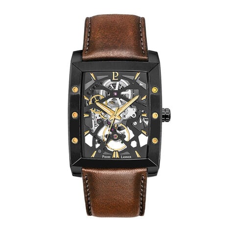 Montre Pierre Lannier Hector Noir - Montres automatiques Homme | Marc Orian