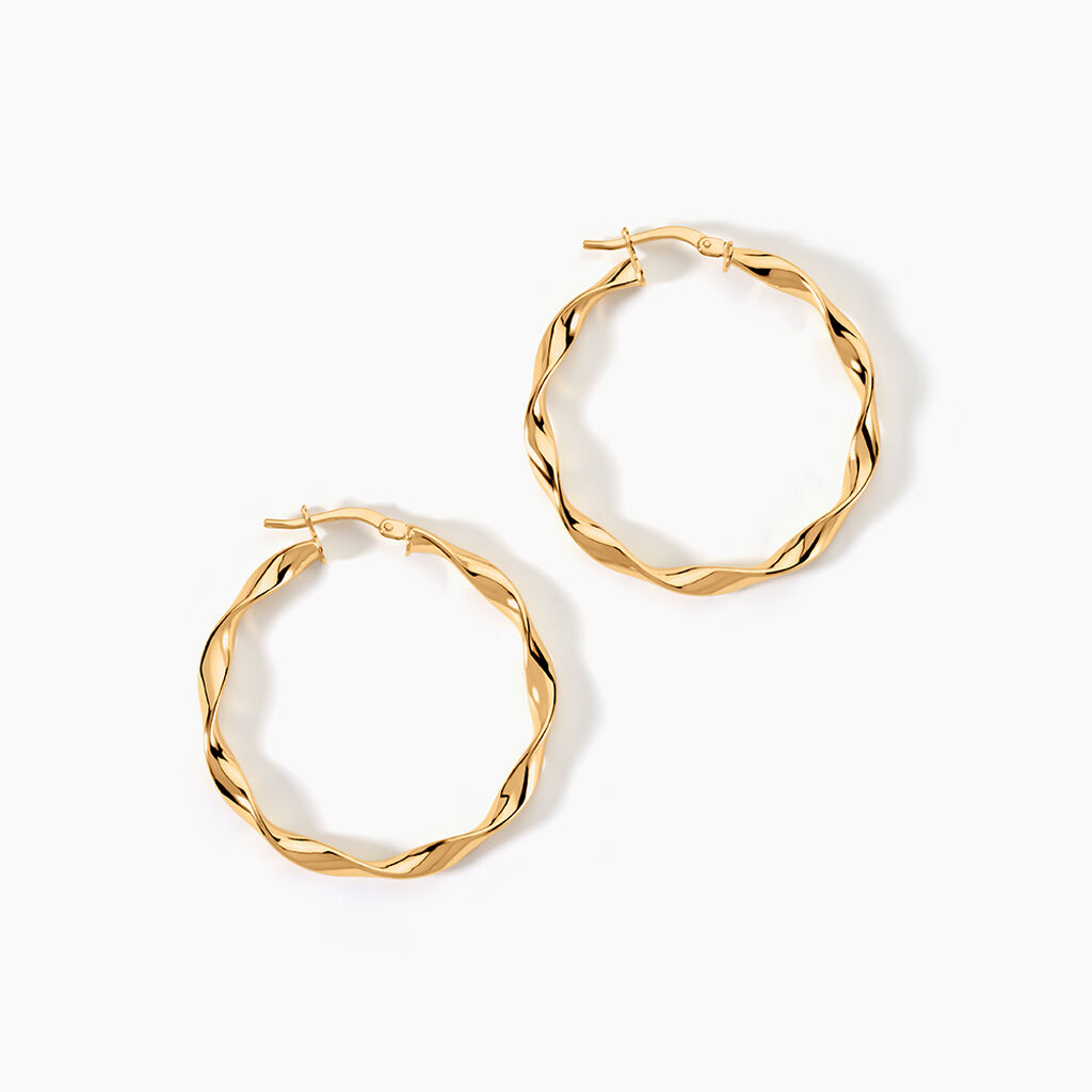 Créoles Falbala Or Jaune - Créoles Femme | Marc Orian