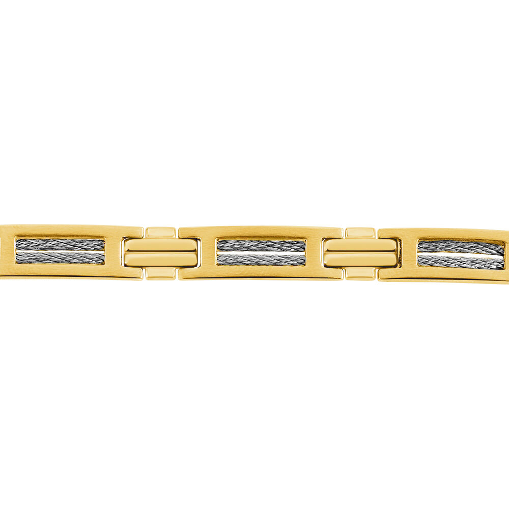 Bracelet Phebus Him Classique Acier Jaune - Bracelets cha&icirc;nes Homme | Marc Orian