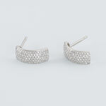 Boucles D'oreilles Puces Charlotte Or Blanc Diamant - Puces Femme | Marc Orian