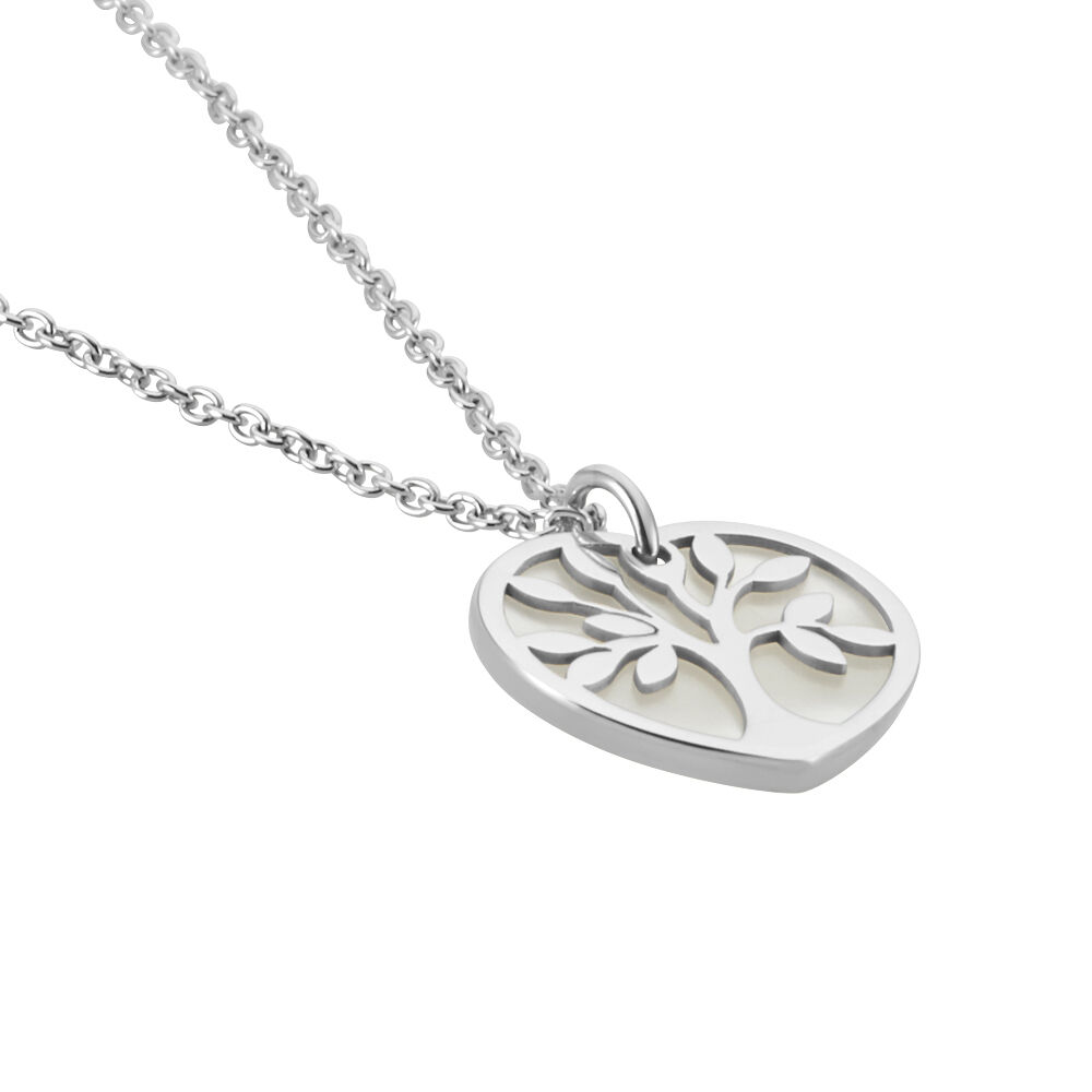 Collier Argent Blanc Vitto Nacre - Colliers avec pierres Femme | Marc Orian