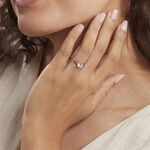 Bague Solitaire Micheline Or Bicolore Oxyde De Zirconium - Solitaires Femme | Marc Orian