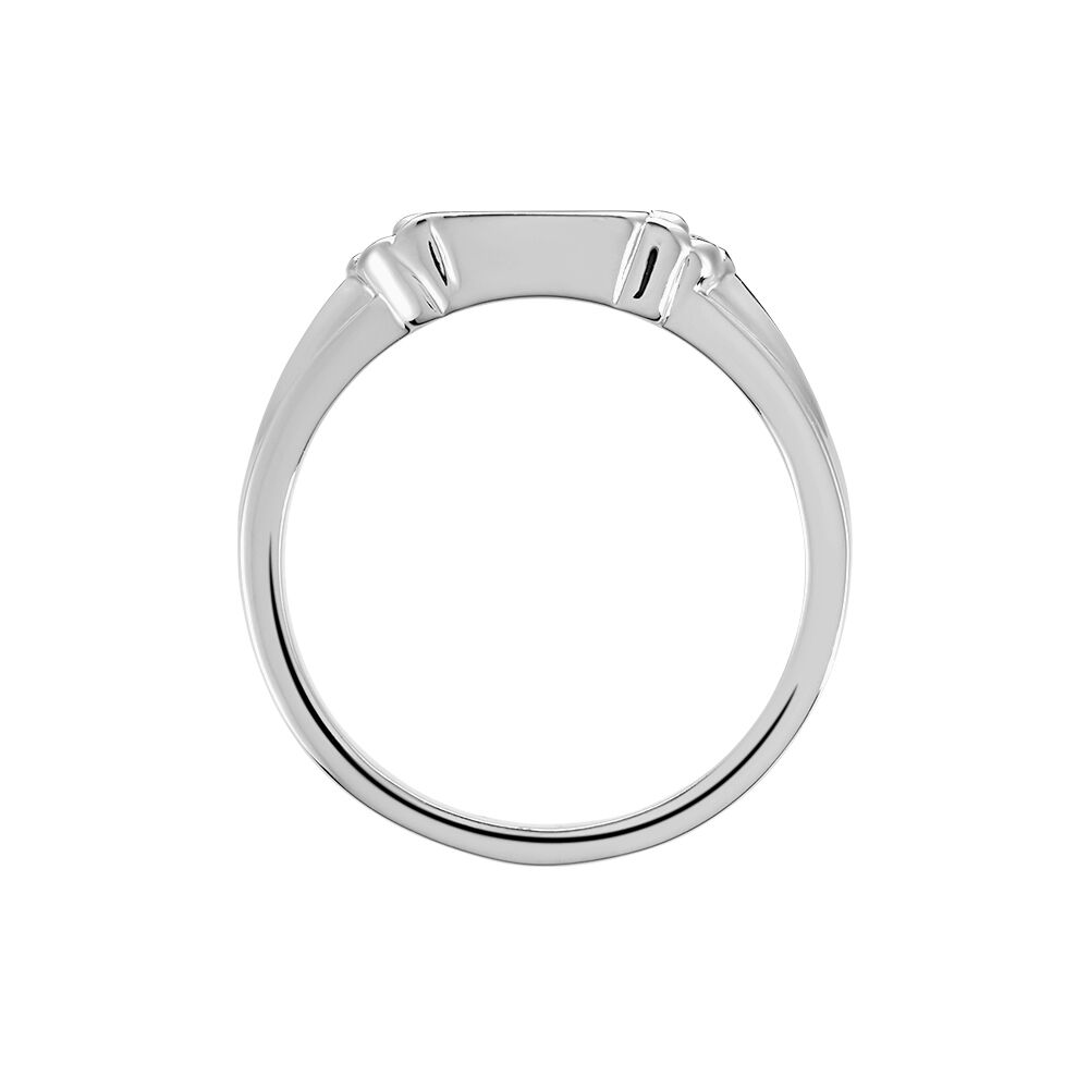 Chevalière Darian Argent Blanc - Chevalières Femme | Marc Orian
