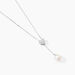Collier Elvie Argent Blanc Perle De Culture Et Oxyde De Zirconium - Colliers avec pierres Femme | Marc Orian