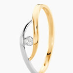 Bague Nohane Or Bicolore Diamant - Solitaires Femme | Marc Orian