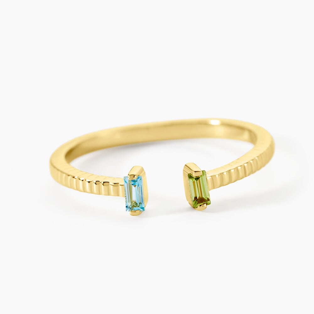 Bague Poem Argent Jaune P&eacute;ridot Topaze - Bijoux fantaisie Femme | Marc Orian