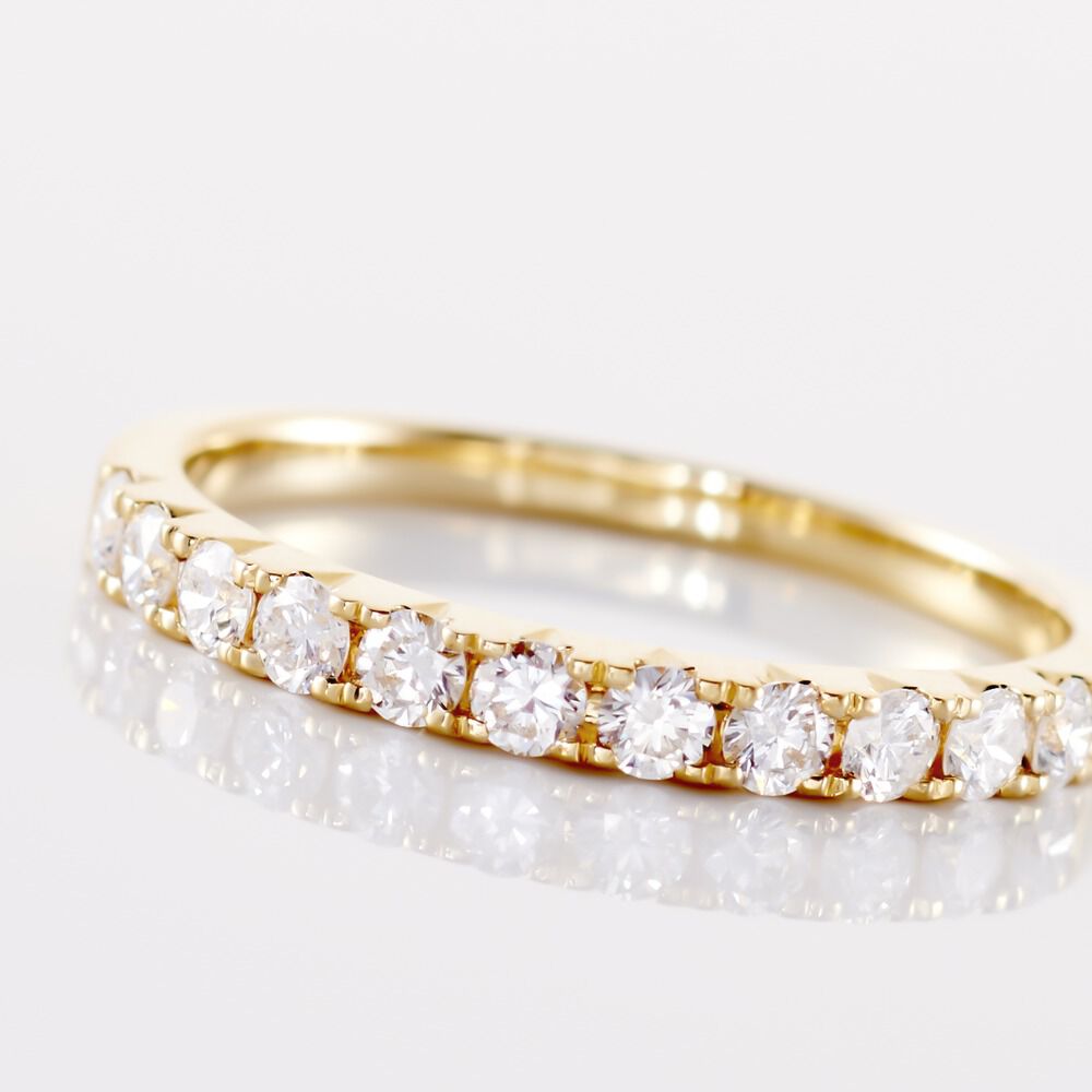 Alliance Pristina Or Jaune Diamant - Alliances avec pierres Femme | Marc Orian