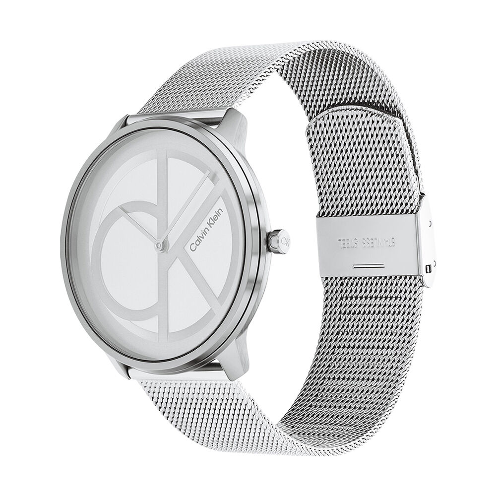 Montre Calvin Klein Iconic Mesh Argent - Montres &eacute;tanches Femme | Marc Orian