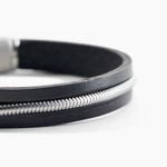 Bracelet Jourdan Rodney Cuir Noir - Bracelets cuir Homme | Marc Orian