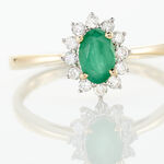 Bague Vladimir Or Jaune Emeraude Diamants - Bagues vintage Femme | Marc Orian