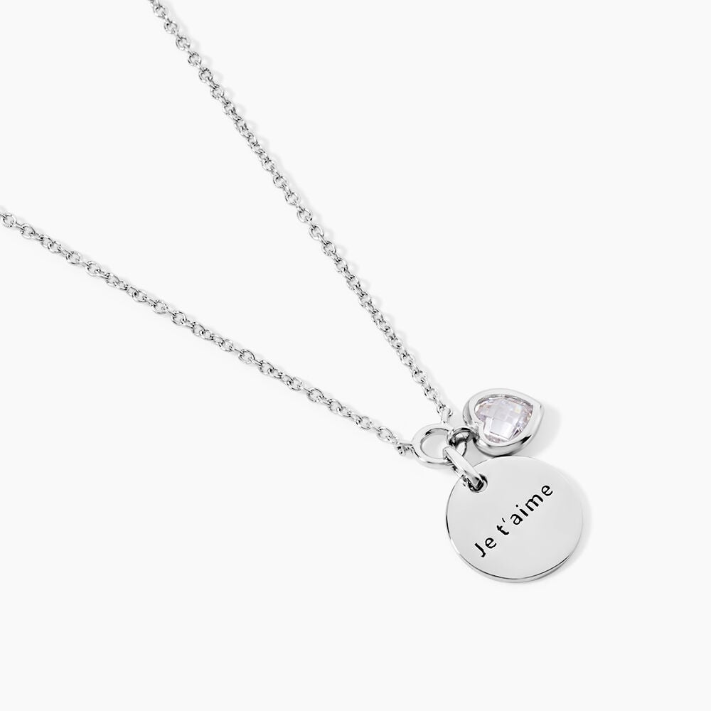Collier Nikoline Argent Blanc Oxyde De Zirconium - Colliers avec pierres Femme | Marc Orian