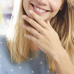 Bague Armelle Or Blanc Oxyde De Zirconium - Solitaires Femme | Marc Orian