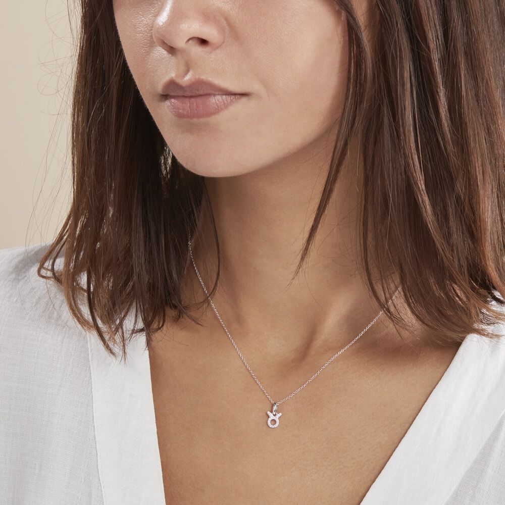 Collier Astra Argent Blanc Oxyde De Zirconium - Colliers avec pierres Femme | Marc Orian