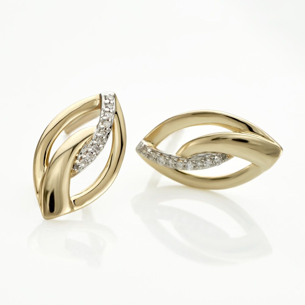 Boucles D'oreilles Or Jaune Sven Diamant -  Femme | Marc Orian