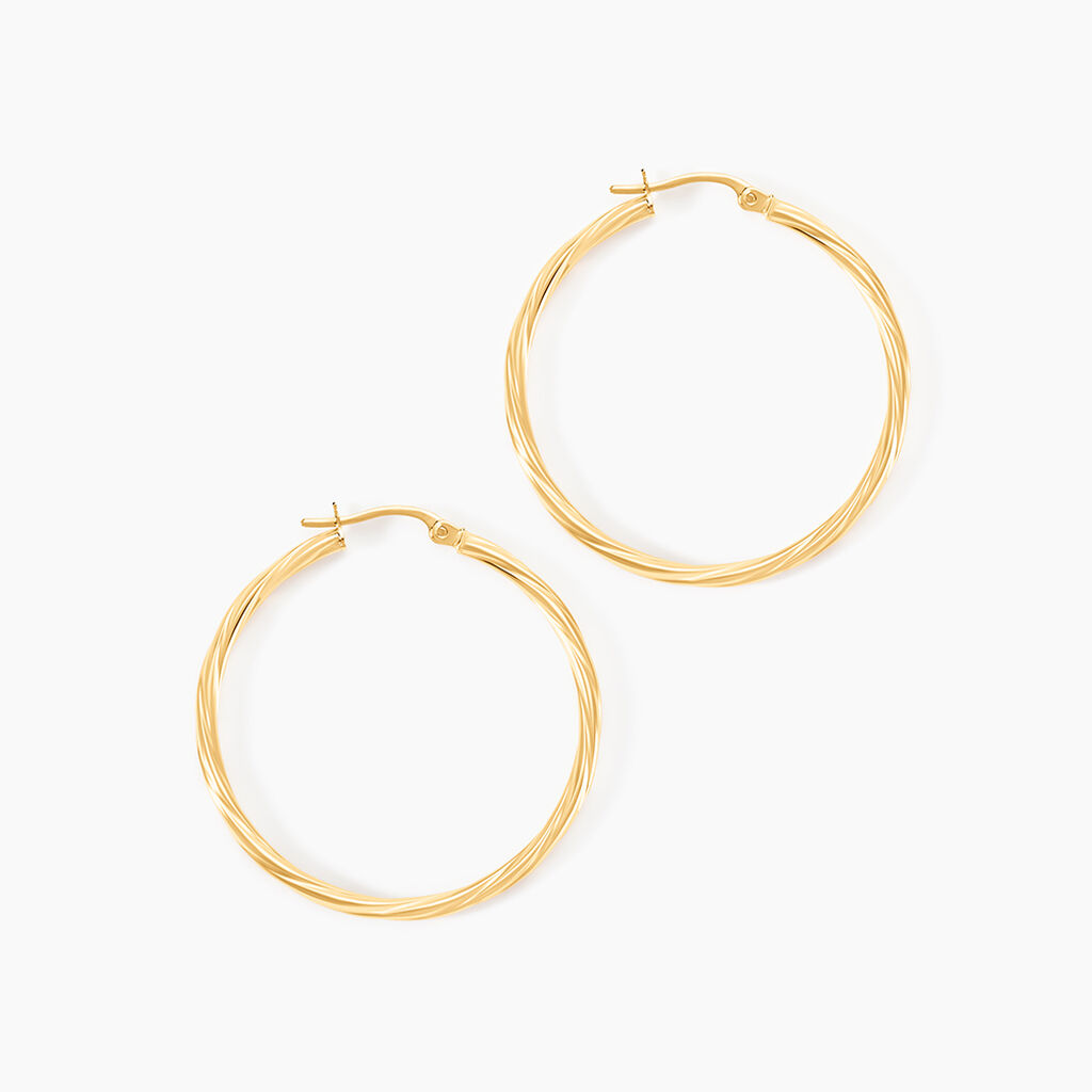 Cr&eacute;oles Youri Or Jaune - Cr&eacute;oles Femme | Marc Orian