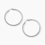 Cr&eacute;oles Argent Blanc Anne - Cr&eacute;oles Femme | Marc Orian