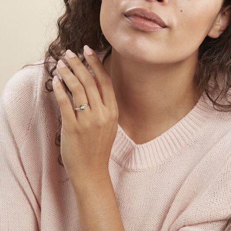 Bague Blandine Or Bicolore Diamant - Bagues Solitaire Femme | Marc Orian