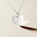 Pendentif Eba Argent Blanc - Bijoux personnalis&eacute;s Unisex | Marc Orian