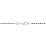 Collier Cacilda Maille Corde Argent Blanc - Colliers fantaisie Femme | Marc Orian