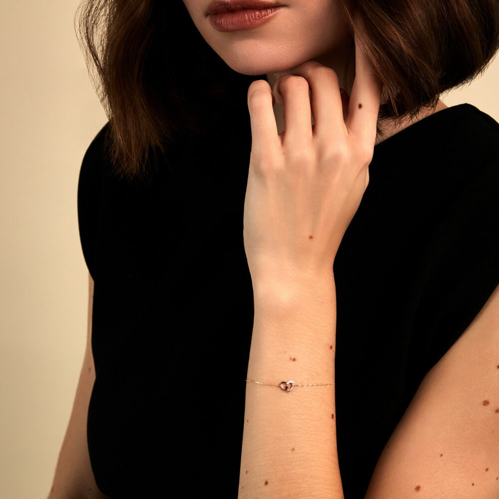 Bracelet Bengta Or Jaune Rubis Diamant - Bracelets cha&icirc;nes Femme | Marc Orian