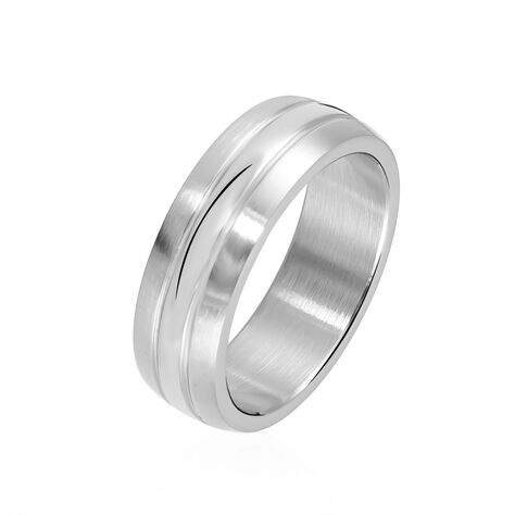 Bague Acier Blanc John - Bague fantaisie Homme | Marc Orian