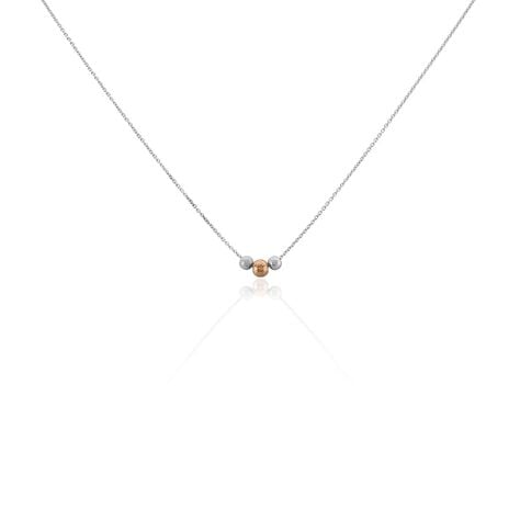 Collier Argent Blanc Bicolore Lemnos - Colliers fantaisie Femme | Marc Orian