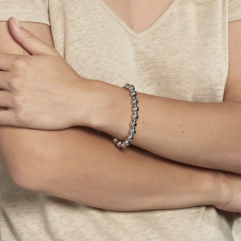 Bracelet Bilou Acier Blanc - Bracelets chaînes Femme | Marc Orian