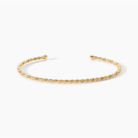 Bracelet Jonc Lou Plaqu&eacute; Or Jaune - Bracelets joncs Femme | Marc Orian