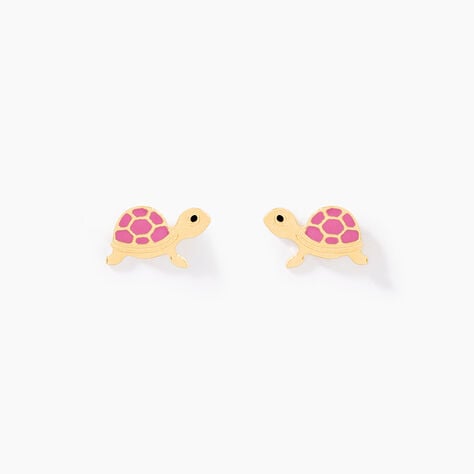 Boucles D'oreilles Puces Cali Tortue Or Jaune - Puces Enfant | Marc Orian