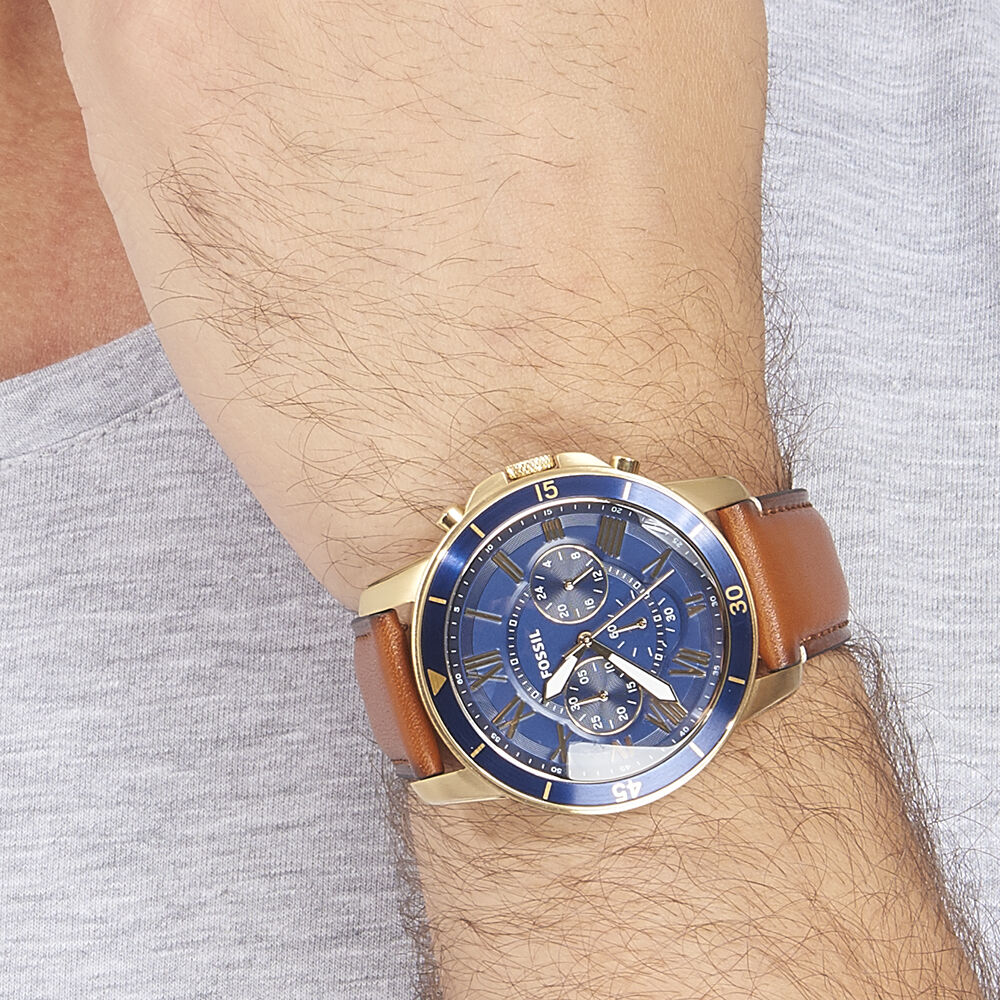 Montre Fossil Grant Sport Bleu - Montres étanches Homme | Marc Orian