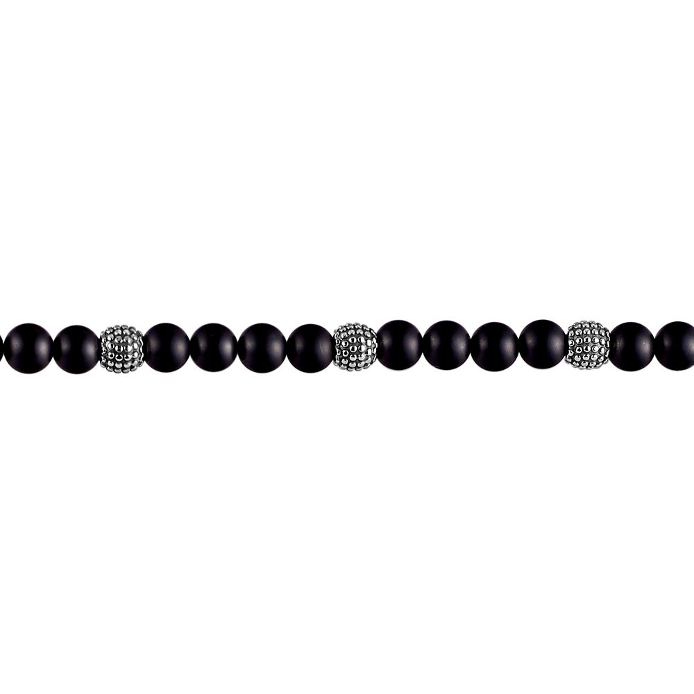 Bracelet Boules Acier Gris Laloun - Bracelets cha&icirc;nes Homme | Marc Orian